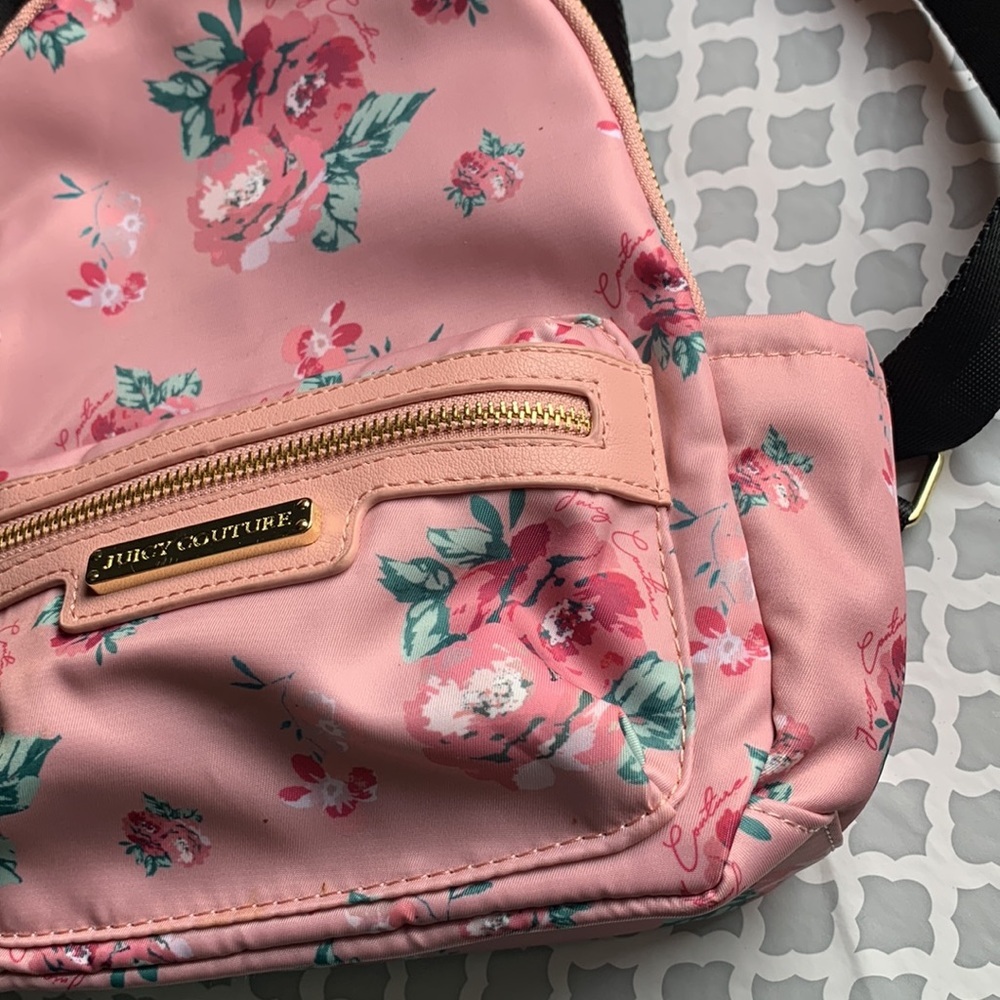 JUICY COUTURE Pink Floral‎ Backpack - Picture 3 of 13